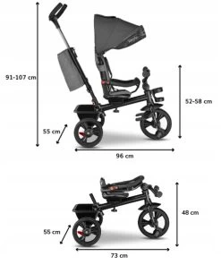 Merkloos Kinderwagen - 3 In 1 Kinderwagen - Duwfiets - Driewieler - Tot 25 Kg - Tot 36+ Maanden - Met Duwstang - Kinder Wagen - Kinder Driewieler - Buggy - Duwfiets -Babyartikelen Winkel 1001x1200 1