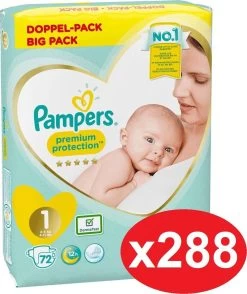 Pampers® Pampers Premium Protection Luiers - Maat 1 (2-5 Kg) - 288 Stuks -Babyartikelen Winkel 1007x1200 6
