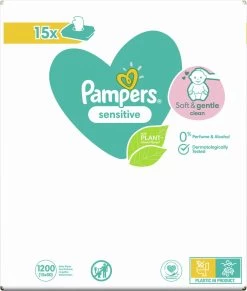 Pampers® Pampers Sensitive Billendoekjes - 1200 Doekjes -Babyartikelen Winkel 1019x1200 6