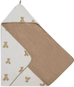 Jollein Badcape 75x75cm Teddy Bear - GOTS -Babyartikelen Winkel 1021x1200 2
