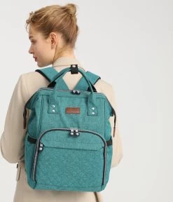 Miss Lulu Luiertas Rugzak - Inclusief Buggy En Kinderwagen Haken - Groen (E6705 GN) 17 Miss Lulu Luiertas Rugzak - Inclusief Buggy En Kinderwagen Haken - Groen (E6705 GN) -Babyartikelen Winkel 1030x1200 3