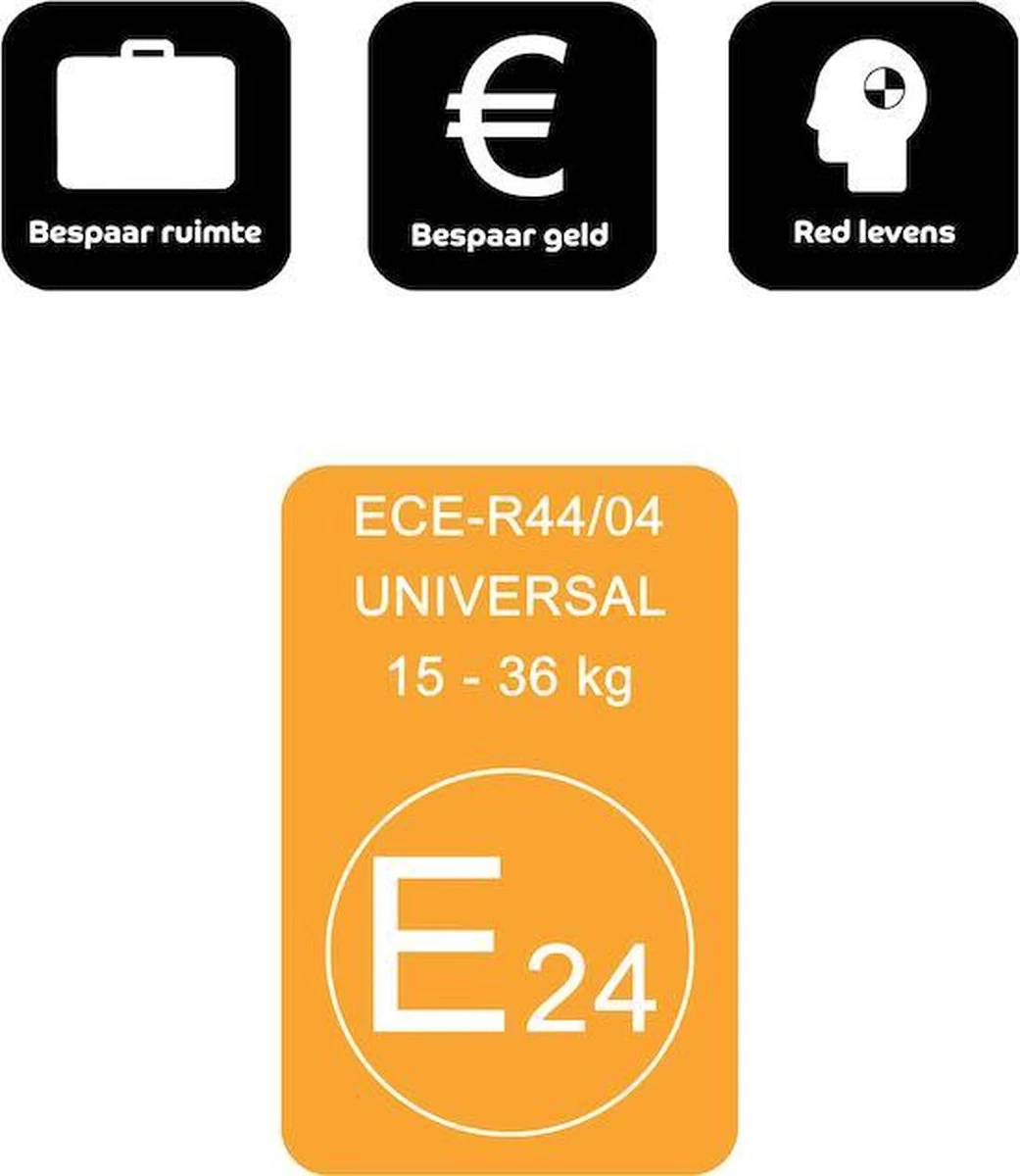 Bubblebum Zitverhoger Autozitje Opblaasbaar Autostoeltje - Zwart 4 Bubblebum Zitverhoger Autozitje Opblaasbaar Autostoeltje - Zwart - Afbeelding 4