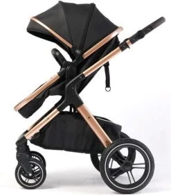 Merkloos BrightWise Luxe Kinderwagen 3 In 1 Van Voldoet Aan Alle Europese Veiligheidscertificaten - Wandelwagen - Kinderwagen 3-in-1 Incl Autostoel - Kinderwagen Maxi Cosi – Buggy 3 In 1 - Newborn - Zwart -Babyartikelen Winkel 1056x1200