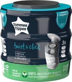 Tommee Tippee Twist & Click Milieuvriendelijke Luieremmer Navulling - Duurzaam Geproduceerde Greenfilm - 3 Stuks 16 Tommee Tippee Twist & Click Milieuvriendelijke Luieremmer Navulling - Duurzaam Geproduceerde Greenfilm - 3 Stuks -Babyartikelen Winkel 1059x1200 6