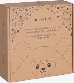 Navaris Badcape Met Capuchon Voor Baby - Set Met Badcape En Washandje - 100% Bamboe - Voor Baby's Van 0-12 Maanden - Oeko-tex Gecertificeerd - Schaap -Babyartikelen Winkel 1068x1200 5