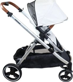 Deryan Evy Kinderwagen - Duo Kinderwagen - Uitbreidbaar - Inclusief Reiswieg - Creme -Babyartikelen Winkel 1072x1200 1