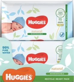 Huggies Billendoekjes - 100% Plasticvrij - Biologisch Afbreekbaar - 12 X 48 Stuks - 576 Doekjes -Babyartikelen Winkel 1077x1200 5