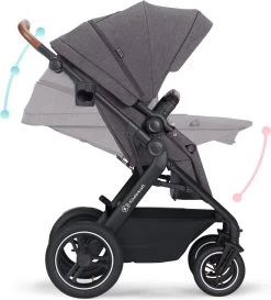 Kinderkraft B-Tour Ash Grey 3-in-1 Combi Kinderwagen Incl. Autostoel KSBTOU00DGR3000 -Babyartikelen Winkel 1087x1200 4