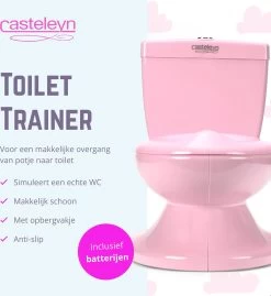 Casteleyn - Toilet Trainer - WC Potje - Plaspotje - Kinder Toilet - Met Geluid - Tot 21KG - Roze -Babyartikelen Winkel 1100x1200 1