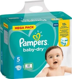 Pampers® Pampers Baby-Dry Luiers - Maat 5 (11-16kg) - 76 Stuks - Voordeelverpakking -Babyartikelen Winkel 1102x1200 2