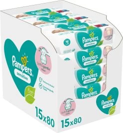 PampersĀ® Pampers Sensitive Billendoekjes - 1200 Doekjes
