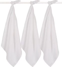 Jollein Hydrofiel Multidoek Basic 70x70cm - White - 3 Stuks -Babyartikelen Winkel 1117x1200 4