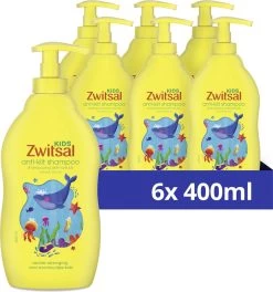 Zwitsal Kids Anti-Klit Shampoo - 6 X 400 Ml - Voordeelverpakking