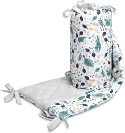 Sensillo Baby Bedbumper - Bedomrander - Anti Stootrand Ledikant - Bed Zijbeschermers - 180x30cm - Grijs Diertjes -Babyartikelen Winkel 1132x1200 5