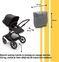 Bugaboo Voetenzak Grey Melange -Babyartikelen Winkel 1136x1200 3
