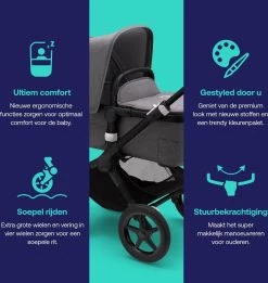Bugaboo Fox3 Kinderwagen - Black/Grey Melange -Babyartikelen Winkel 1137x1200 3