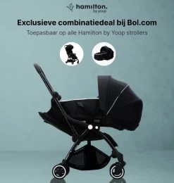 Hamilton By Yoop X1 Plus Kinderwagen - Buggy Met Monteerbare Wieg - Premium Stroller Met One Hand Folding Technologie - Nieuw, Hoger, Uitgebreider 2023 Model - Zwart - Licht, Verstelbaar, Wendbaar En Geschikt Van 0 Maanden Tot 4 Jaar -Babyartikelen Winkel 1139x1200 24