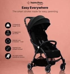 Hamilton By Yoop S1 Plus Buggy Met Monteerbare Zeno Plus Draagwieg - Nieuw En Hoger 2023 Model - Premium Budget Stroller Met One Hand Folding Technologie – Zwart - Licht, Verstelbaar, Wendbaar En Geschikt Van 0 Maanden Tot 4 Jaar – Inclusief Adapter -Babyartikelen Winkel 1139x1200 6