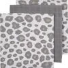 Meyco Panter Hydrofiele Doeken - 3-pack - Neutral/grey - 70x70cm
