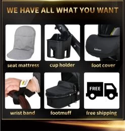 Merkloos 3 In 1 Kinderwagen - Buggy - Opklapbare Wandelwagen - Opvouwbaar - Kinderwagen 3 In 1 - Wandelwagen - Kinderwagens - Kinderwagen 3 In 1 Incl Autostoel - Wandelwagen Baby - Maxi-Cosi -Babyartikelen Winkel 1150x1200 1