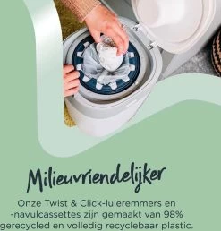 Tommee Tippee Milieuvriendelijke Twist & Click Luieremmer - Met 1 Navulcassette - Groen -Babyartikelen Winkel 1150x1200 9