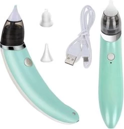 A&K Elektrische Oplaadbare Neuspeer Voor Baby En Kinderen - Inclusief Oplader, Handleiding En Batterijen - Hygiënische Neusreiniger - Baby Aspirator - Neuszuiger - Baby Neuspompje - Toetenveger - Snoetenpoetser - Mintgroen - Neusspoeler -Babyartikelen Winkel 1152x1200 4