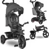 Merkloos Kinderwagen - 3 In 1 Kinderwagen - Duwfiets - Driewieler - Tot 25 Kg - Tot 36+ Maanden - Met Duwstang - Kinder Wagen - Kinder Driewieler - Buggy - Duwfiets