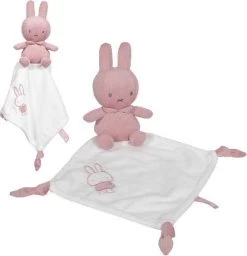 Tiamo Collection Knuffeldoekje Nijntje - Pink Baby Rib -Babyartikelen Winkel 1158x1200