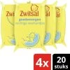 Zwitsal Baby Goedemorgen Vochtige Washandjes - 4 X 20 Stuks - Voordeelverpakking