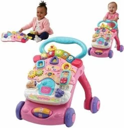 VTech 2 In 1 Baby Walker - Educatief Babyspeelgoed - Roze - 9 Tot 36 Maanden -Babyartikelen Winkel 1166x1200 1