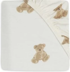 Jollein Baby Hoeslaken Jersey 40/50x80/90cm - Teddy Bear
