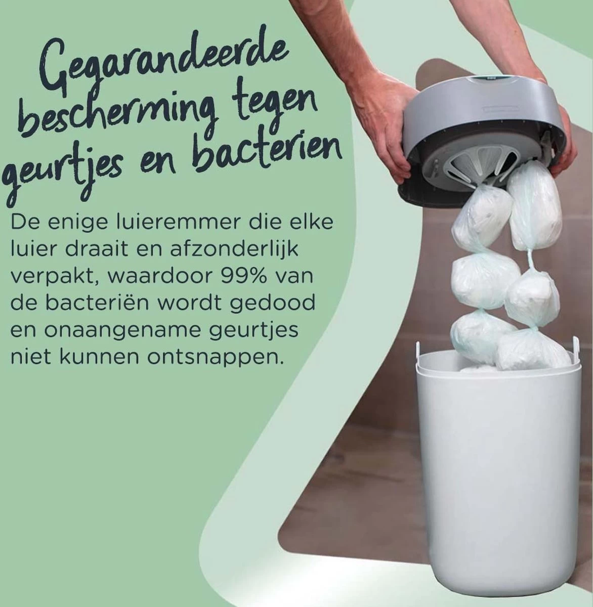 Tommee Tippee Twist & Click Milieuvriendelijke Luieremmer Navulling - Duurzaam Geproduceerde Greenfilm - 12 Stuks 5 Tommee Tippee Twist & Click Milieuvriendelijke Luieremmer Navulling - Duurzaam Geproduceerde Greenfilm - 12 Stuks - Afbeelding 5