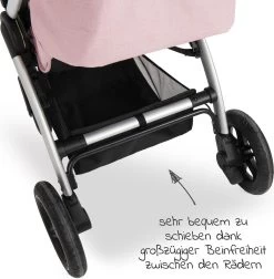 Hauck UpTown Buggy - Met één Hand Opvouwbaar - Roze -Babyartikelen Winkel 1175x1200