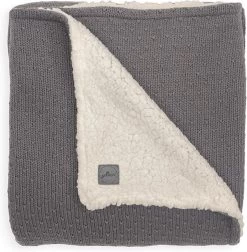 Jollein Baby Deken Wieg 75x100cm Teddy Bliss Knit - Nougat -Babyartikelen Winkel 1177x1200 1