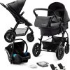 Kinderkraft Moov 3 In 1 Kinderwagen - Inclusief Autostoel - Black