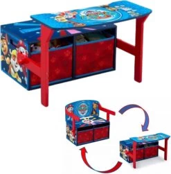 Delta PAW Patrol - Kinderbank - Met 2 Opbergbakken - Rood/Blauw -Babyartikelen Winkel 1179x1200 1