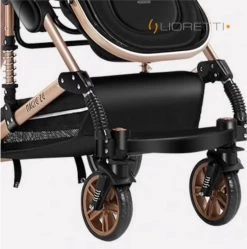 Merkloos Lioretti® Luxe Baby Buggy 3 In 1 | Baby Wagen | Kinderwagen Met Stoel En Wieg | Inklapbaar | Hoge Kwaliteit | Combi | Zwart -Babyartikelen Winkel 1192x1200 3