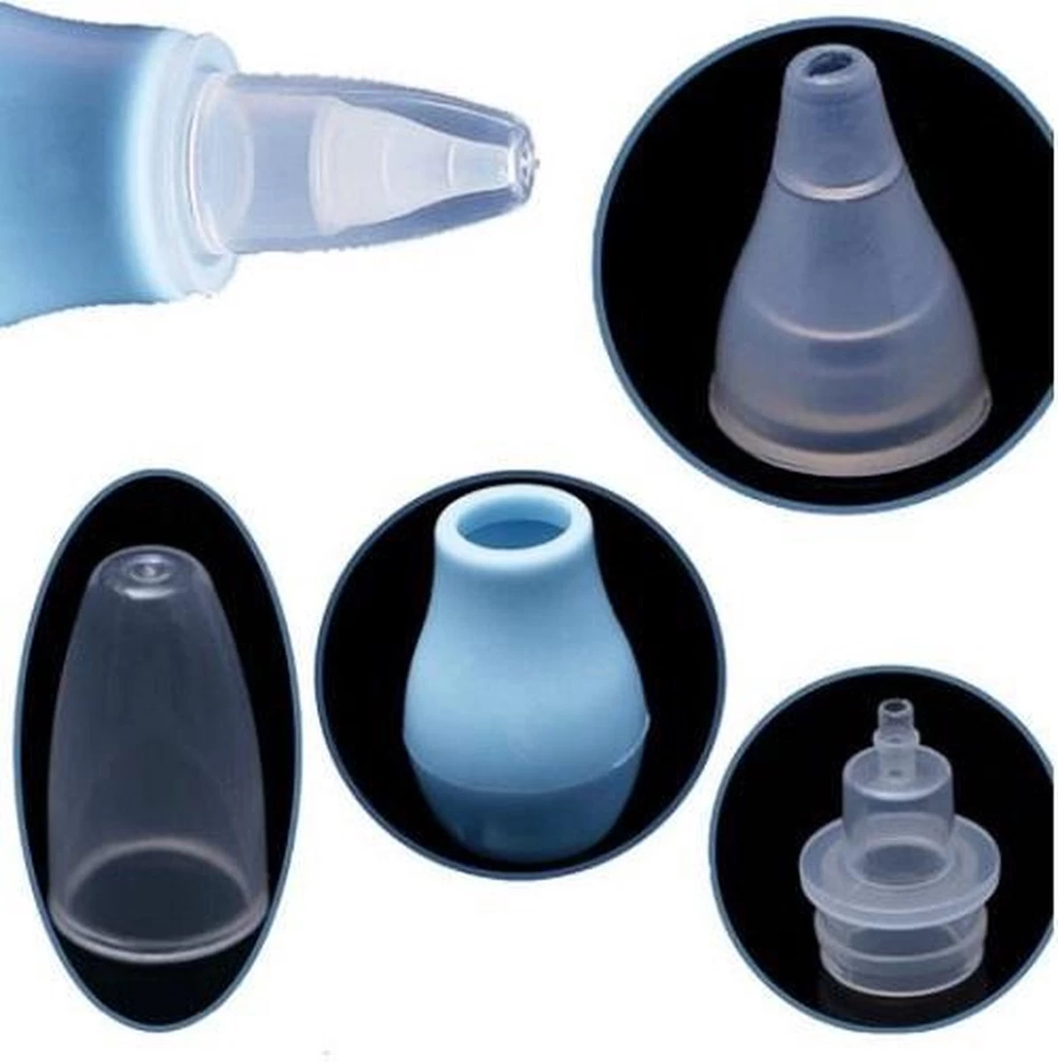 Neusreiniger Voor Baby En Kind - Neuspompje - Nose Cleaner - Nasal Aspirator - Neuszuiger - Blauw 4 Neusreiniger Voor Baby En Kind - Neuspompje - Nose Cleaner - Nasal Aspirator - Neuszuiger - Blauw - Afbeelding 4
