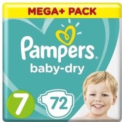 Pampers® Pampers - Baby Dry - Maat 7 - Mega Pack - 72 Luiers