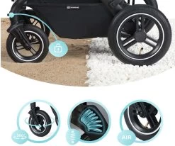 Kinderkraft B-Tour Ash Grey 3-in-1 Combi Kinderwagen Incl. Autostoel KSBTOU00DGR3000 -Babyartikelen Winkel 1200x1002