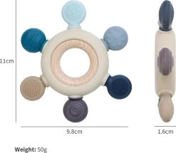 Merkloos Bijtring - Bijtspeelgoed - BPA Vrij - Siliconen - Baby Speelgoed - Roze -Babyartikelen Winkel 1200x1046