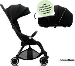 Hamilton By Yoop X1 Plus Buggy – Nieuw, Hoger, Uitgebreider 2023 Model – Premium Stroller Met One Hand Folding Technologie – Zwart – Lichte, Verstelbare En Wendbare Kinderwagen Met Vele Gemakken -Babyartikelen Winkel 1200x1053