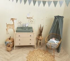 Meyco Wiegdeken Cheetah - Forest Green - 75x100cm -Babyartikelen Winkel 1200x1054 1