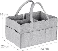 Relaxdays Luiertas Baby - Verzorgingstas Vilt - Organizer Luiers - Uitneembare Schotjes - Lichtgrijs 15 Relaxdays Luiertas Baby - Verzorgingstas Vilt - Organizer Luiers - Uitneembare Schotjes - Lichtgrijs -Babyartikelen Winkel 1200x1057 1