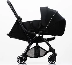 Hamilton By Yoop X1 Plus Kinderwagen - Buggy Met Monteerbare Wieg - Premium Stroller Met One Hand Folding Technologie - Nieuw, Hoger, Uitgebreider 2023 Model - Zwart - Licht, Verstelbaar, Wendbaar En Geschikt Van 0 Maanden Tot 4 Jaar -Babyartikelen Winkel 1200x1085 1