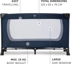 Hauck Dream N Play Plus Campingbedje - Navy 19 Hauck Dream N Play Plus Campingbedje - Navy -Babyartikelen Winkel 1200x1088 1