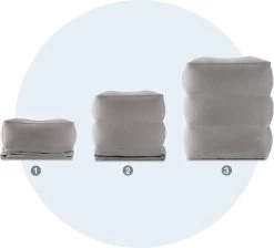 Merkloos Vliegtuigbedje - Opblaasbare Voetensteun - Reiskussen Vliegtuig - 3 Standen -Babyartikelen Winkel 1200x1090