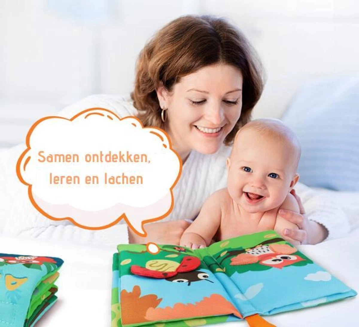 Tumama® Knisperboekje Baby Eerste Jaar “Dieren Vleugels“ Voelboekje - Sinterklaas Kerst Cadeau - Educatief Voel Knisper Boek Speelgoed 5 Tumama® Knisperboekje Baby Eerste Jaar “Dieren Vleugels“ Voelboekje - Sinterklaas Kerst Cadeau - Educatief Voel Knisper Boek Speelgoed - Afbeelding 5