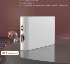 Lueas® Compacte Sensorlamp Draadloos – USB-oplaadbaar – Nachtlamp Met Bewegingssensor – LED – Wandlamp -Babyartikelen Winkel 1200x1098 2