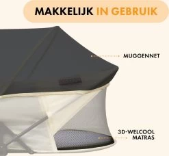 Deryan Infant Deluxe BabyBox Campingbedje - Cream + Inclusief Matras En Klamboe -Babyartikelen Winkel 1200x1107 2